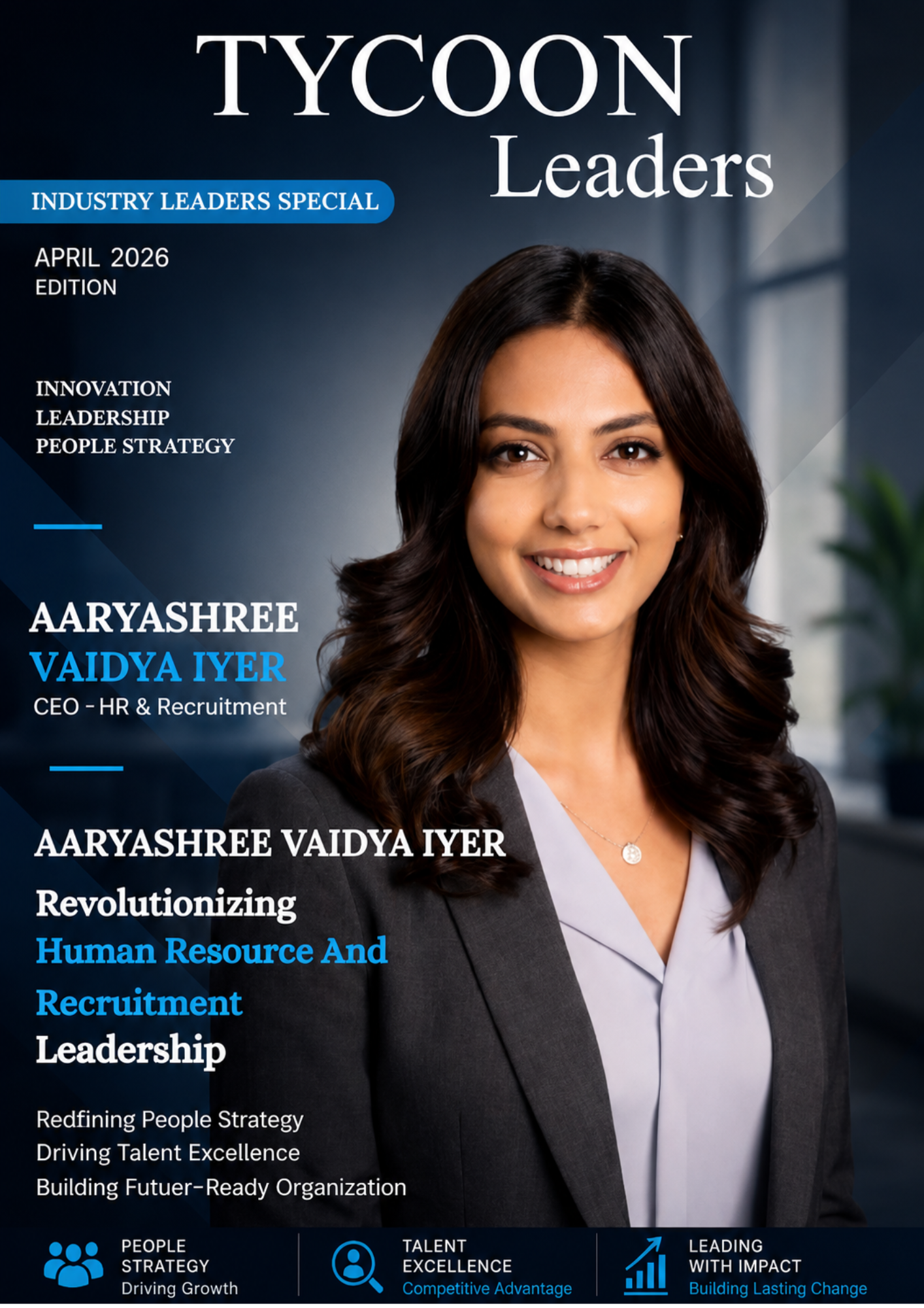 An exclusive insight into the leadership philosophy and transformative journey of Aaryashree Vaidya Iyer.